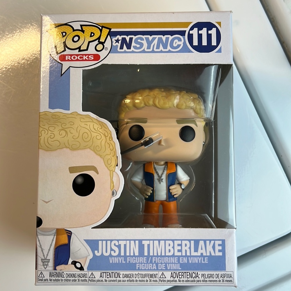 Funko POP! Rocks: N-SYNC ☆Justin Timberlake☆ #111 w/ protector - Picture 1 of 6